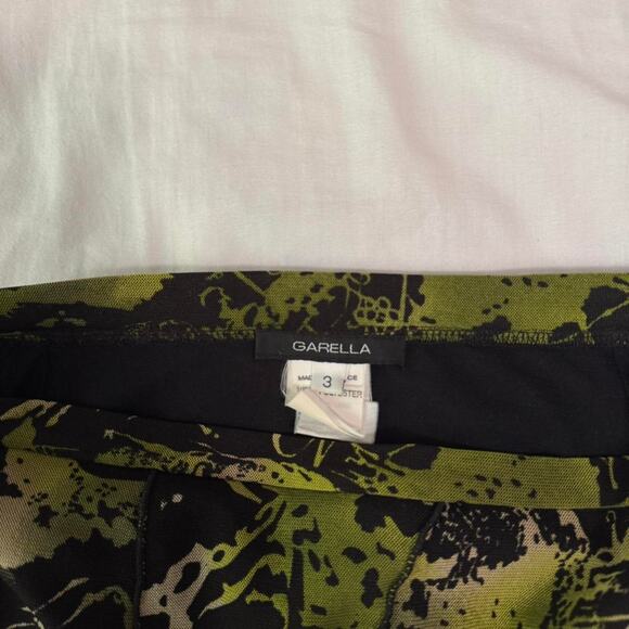 garella green black abstract print maxi skirt retro boho indie - Picture 6 of 7